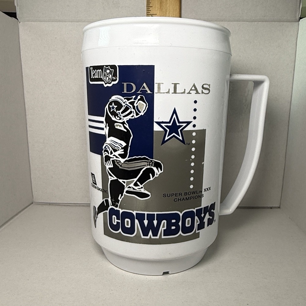Vtg Dallas Cowboys Super Bowl XXX Champions Mug Cup Sports Souvenir‎ NFL